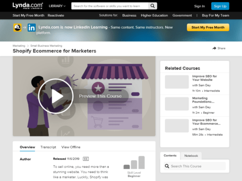 Shopify Ecommerce for Marketers