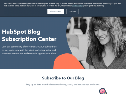 HubSpot Blog Subscription Center