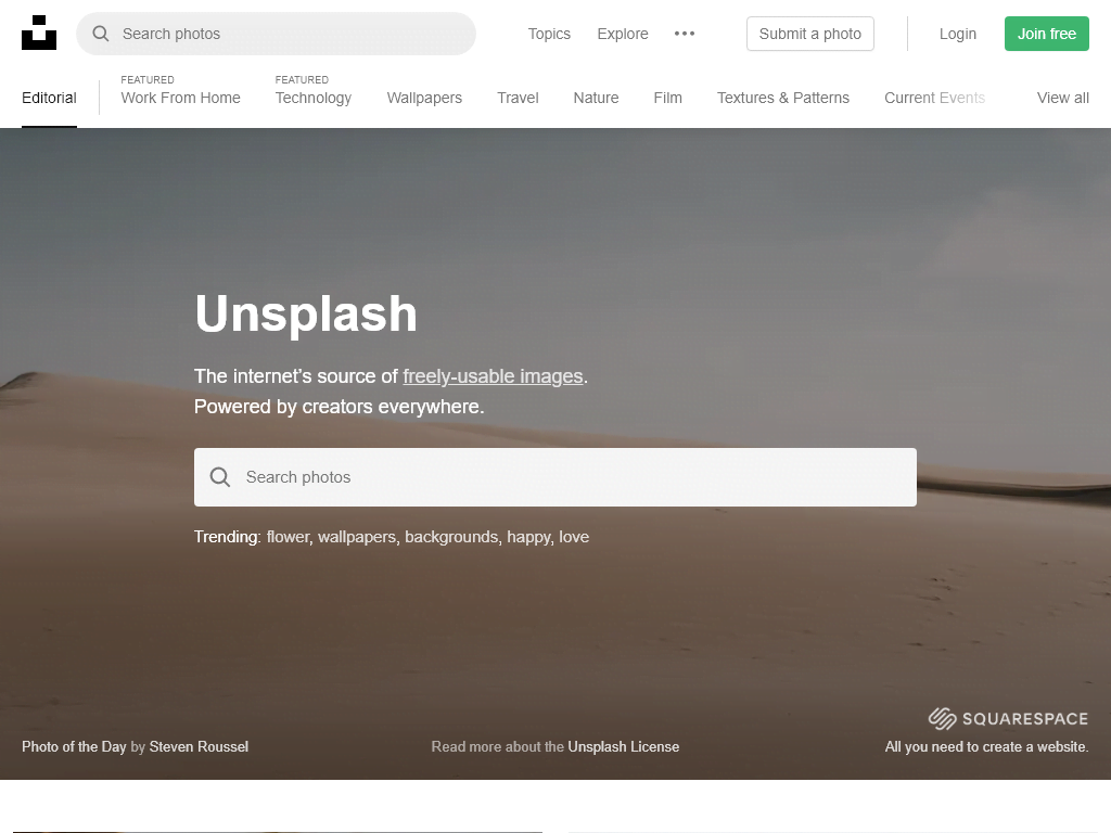 Unsplash - Digital Marketing Supermarket