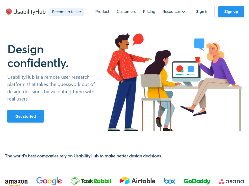 Usabilityhub - Digital Marketing Supermarket