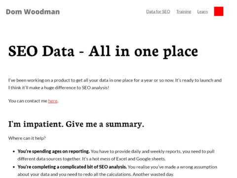 Data for SEO