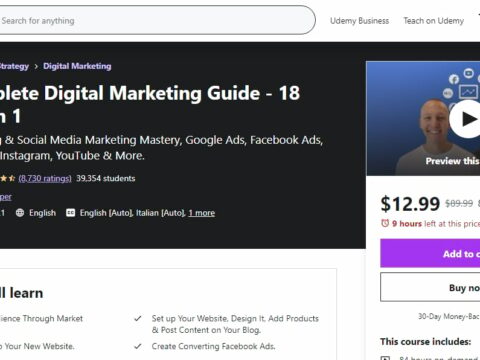 The Complete Digital Marketing Guide – 18 Courses in 1