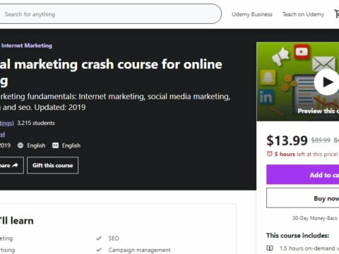 The digital marketing crash course for online marketing