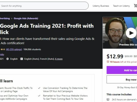 Ultimate Google Ads Training 2021: Profit with Pay Per Click