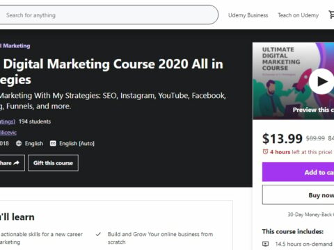 Ultimate Digital Marketing Course 2020 All in 1 + Strategies