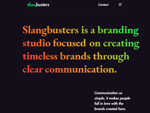 Slangbusters Branding Studio