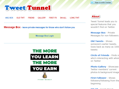 Tweet Tunnel