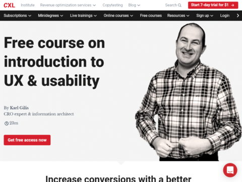 Free course on introduction to UX & usability