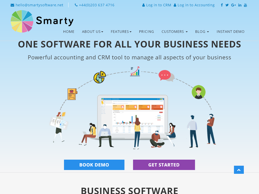 Smarty software digital marketing supermarket