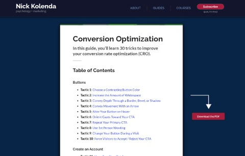 Conversion Optimization