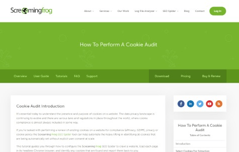 How To Perform A Cookie Audit Screaming Frog