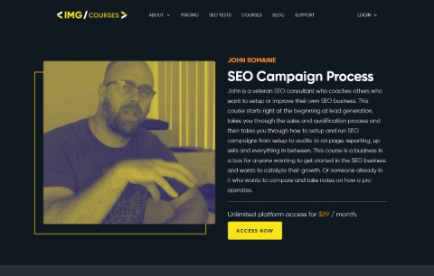 SEO Campaign Process course