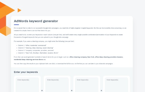 Adwords Keyword generator