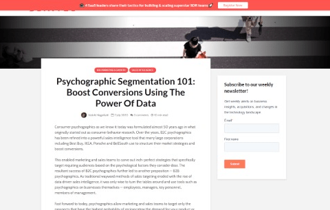 Psychographic Segmentation