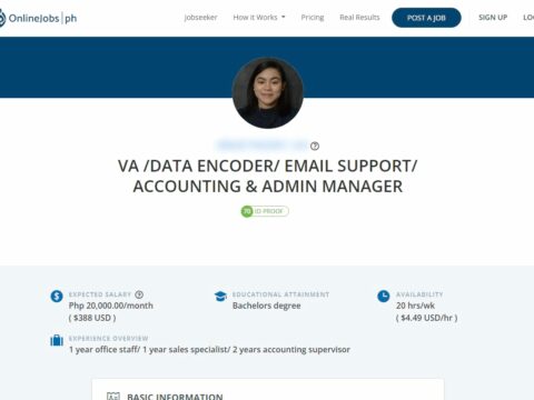 VA /DATA ENCODER/ EMAIL SUPPORT/ ACCOUNTING & ADMIN MANAGER