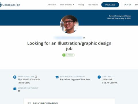 Looking for an Illustration/graphic design job
