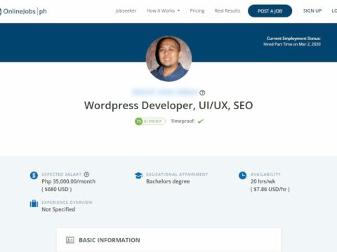 WordPress Developer, UI/UX, SEO