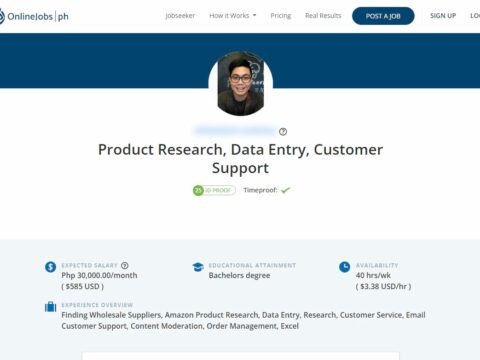 Product Research, Data Entry, Customer Support