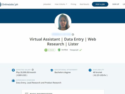 Virtual Assistant | Data Entry | Web Research | Lister