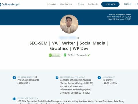 SEO-SEM | VA | Writer | Social Media | Graphics | WP Dev