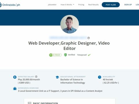 Web Developer,Graphic Designer, Video  Editor