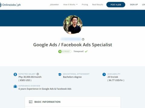Google Ads / Facebook Ads Specialist