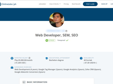 Web Developer, SEM, SEO