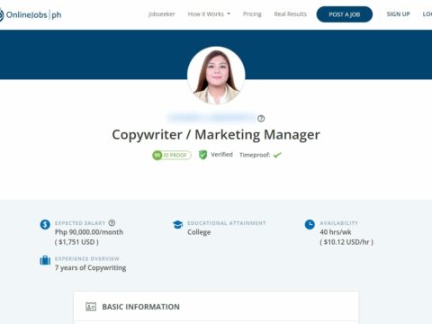 Copywriter / Marketing Manager