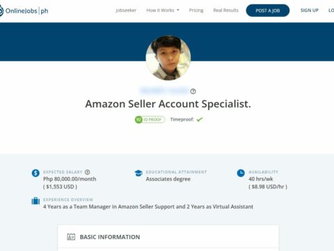 Amazon Seller Account Specialist.