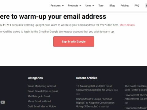 warm-up your email address