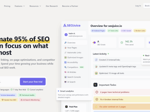 SEOJuice – Automate 95% of Your SEO & Focus on Growing Your Business