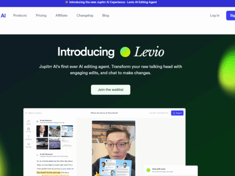 Levio – One of the Best AI Video Editing Agents