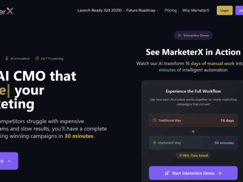 MarketerX AI CMO Platform — Complete Marketing Campaigns in 30 Minutes