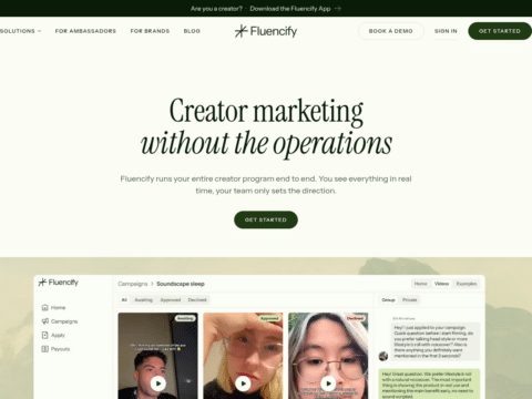 Fluencify – Done-for-You Creator and UGC Marketing at Scale