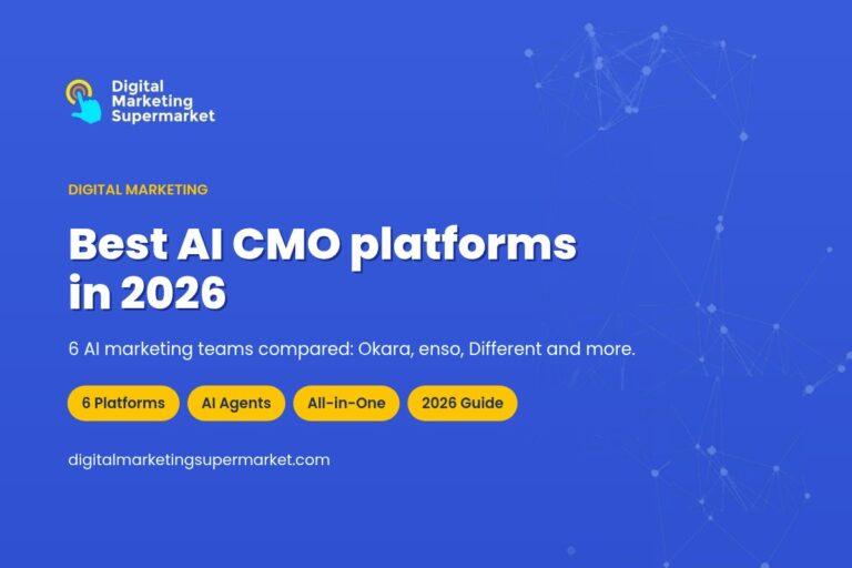 Best AI CMO Platforms in 2026: Okara, enso, Different and More