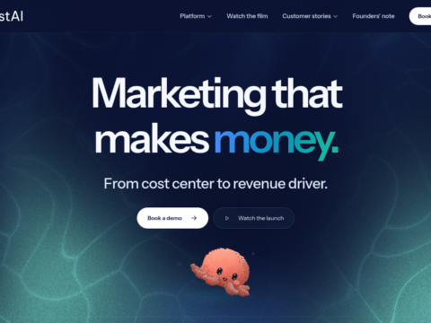 JustAI homepage screenshot