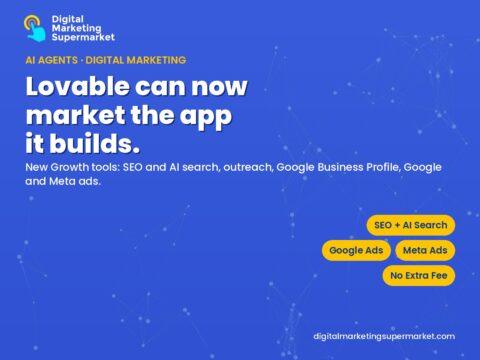 Lovable growth tools header (Digital Marketing Supermarket)