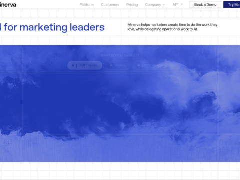 Minerva homepage screenshot