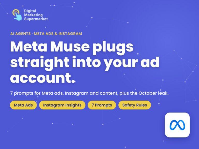 Meta Muse for Digital Marketers: How to Use It for Meta Ads, Instagram and Content, Safely (2026 Guide)